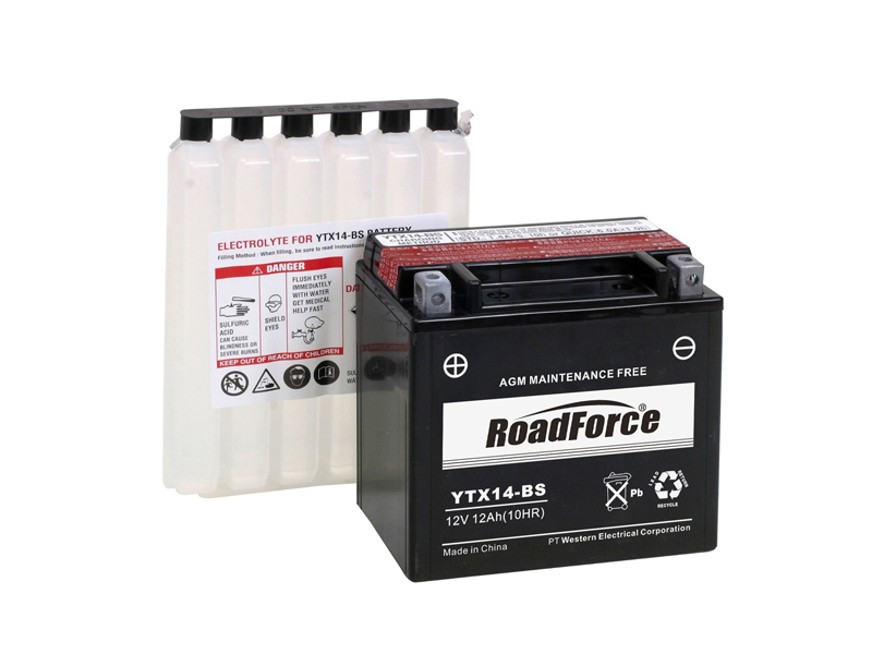 YTX14-BS MF Motorcycle Battery 