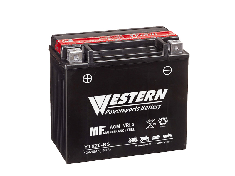 YTX20-BS MF Motorcycle Battery