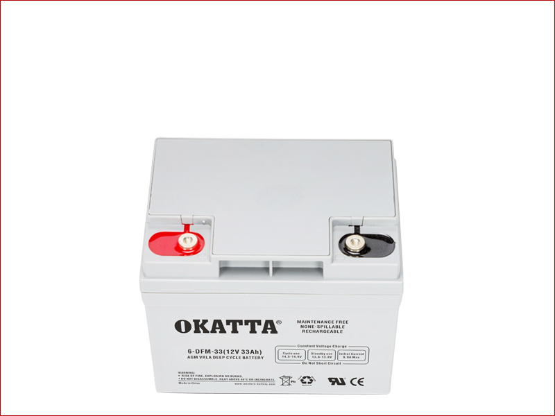 12V AGM Deep Cycle Solar Battery 33Ah