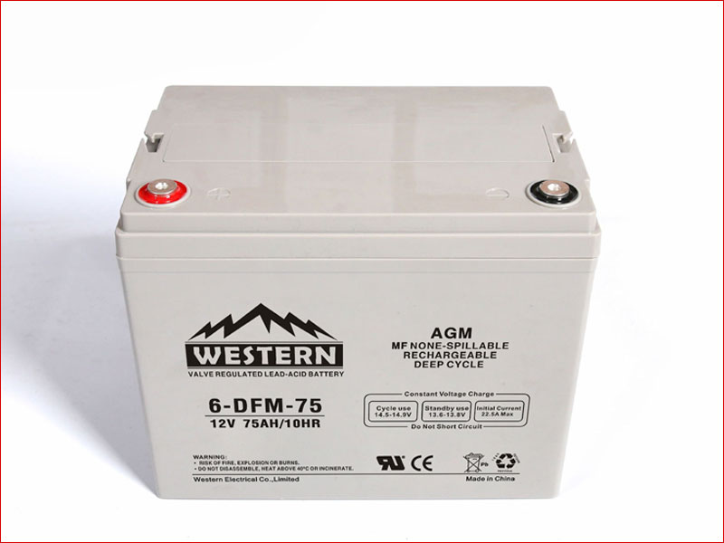 12V AGM Deep Cycle Solar Battery 75Ah