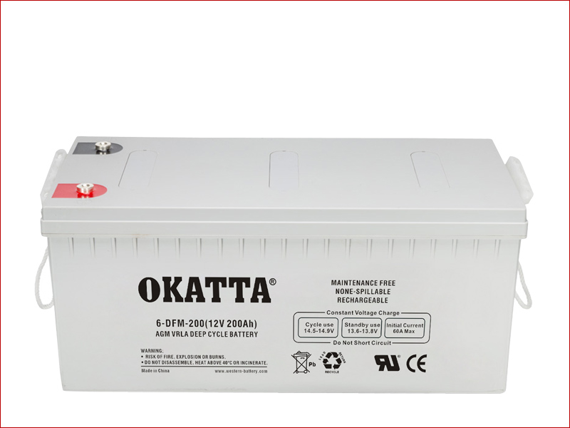 12V AGM Deep Cycle Solar Battery 200Ah