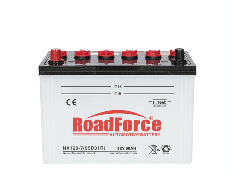 12V Dry Charged Car Battery 80Ah