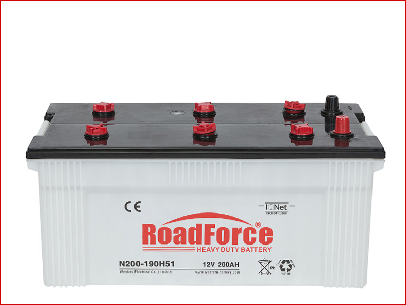 12V Dry Charged Car Battery 200Ah