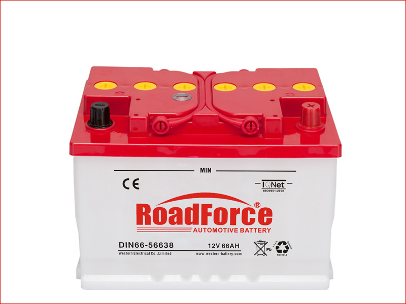 12V Dry Charged Car Battery 66Ah