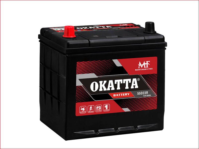 55D23R 12V SMF Car Battery 60Ah