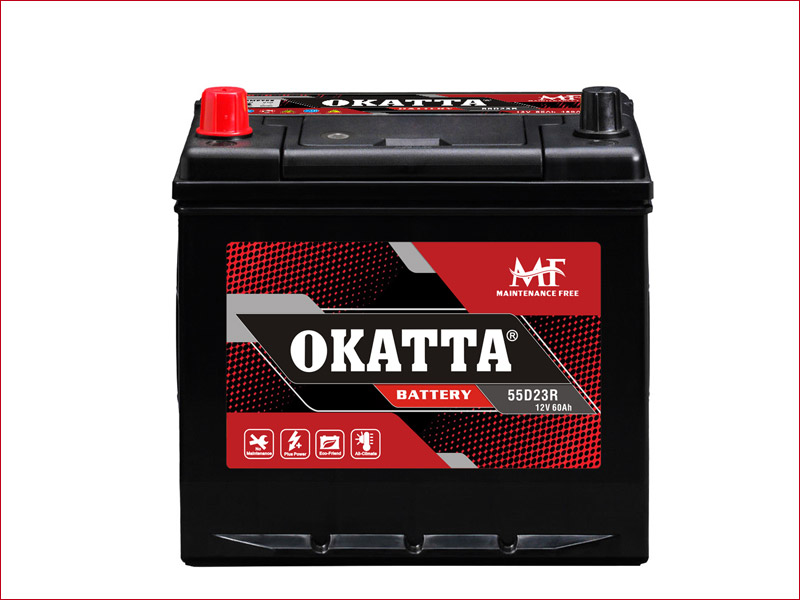 55D23R 12V SMF Car Battery 60Ah